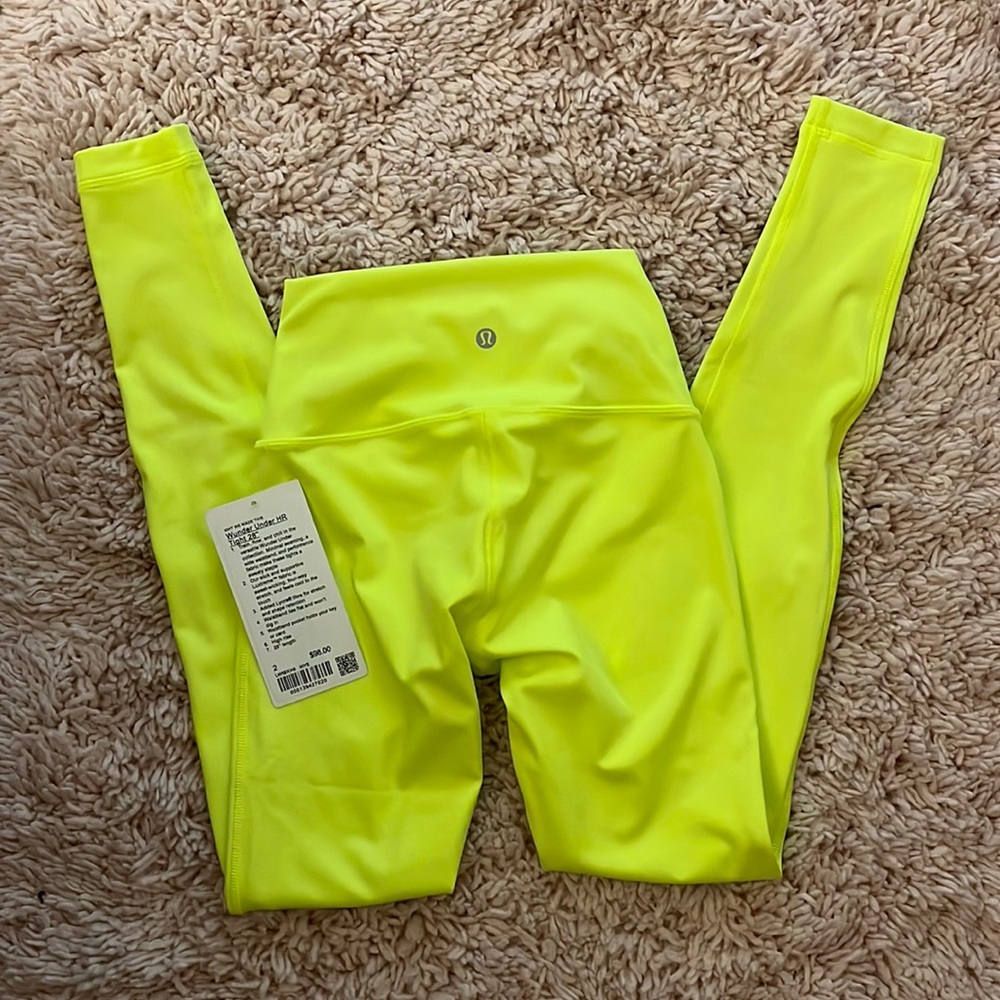 Wunder under HR tight 28” highlight yellow